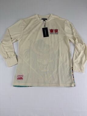 BrandMakers Group Tokyo Japan Samurai Long Sleeve Shirt Men’s Small Cream